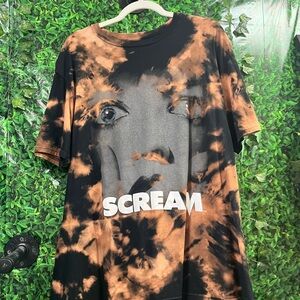 Scream Movie Tie-Dye Graphic Tee Shirt